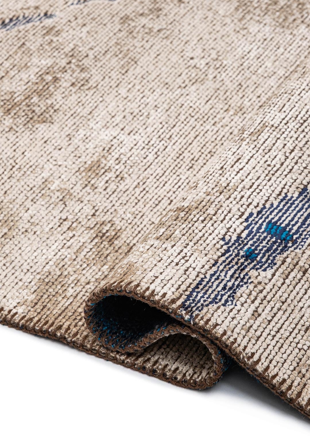 CRACK CREAM - CYAN - DARK NAVY RUG - 2
