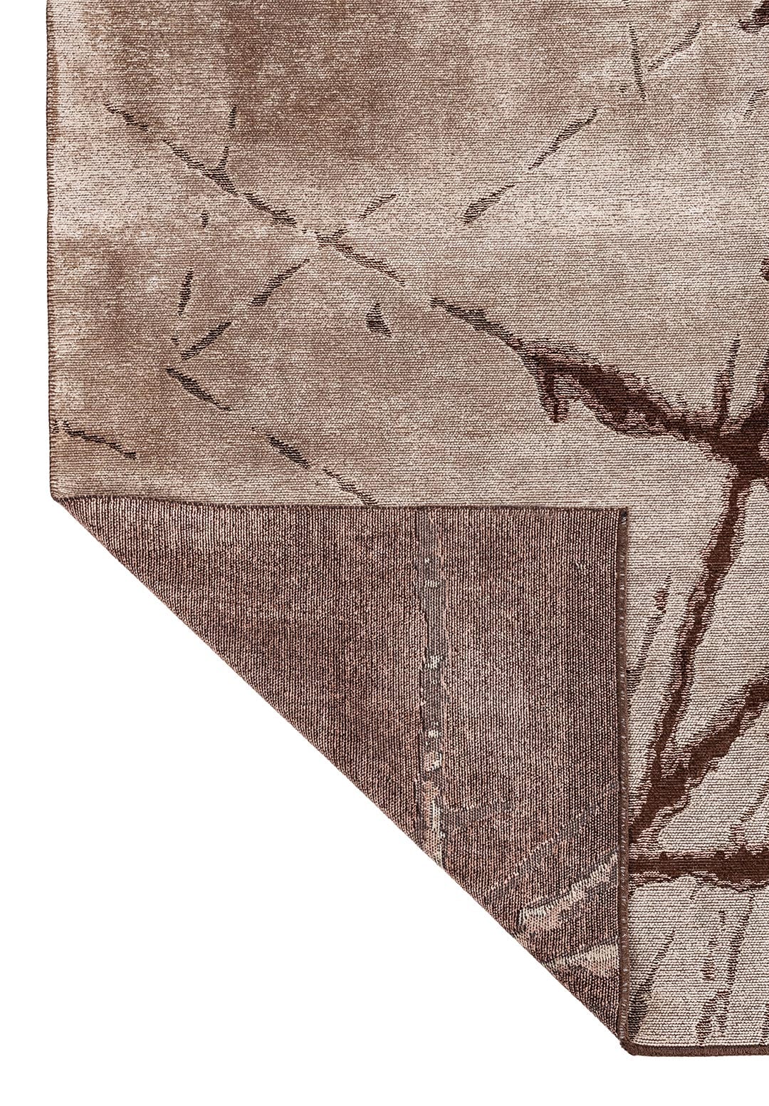 CRACK DARK BROWN - COPPER - CREAM RUG - 3