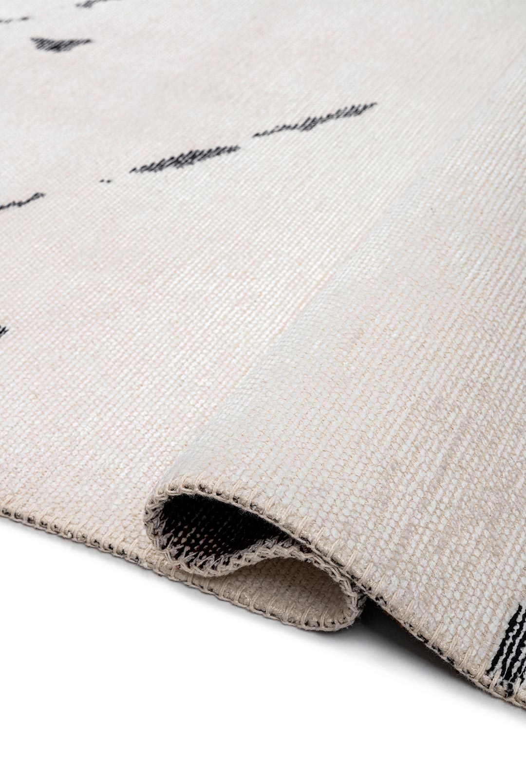 CRACK BLACK - DARK BROWN - WHITE RUG - 2