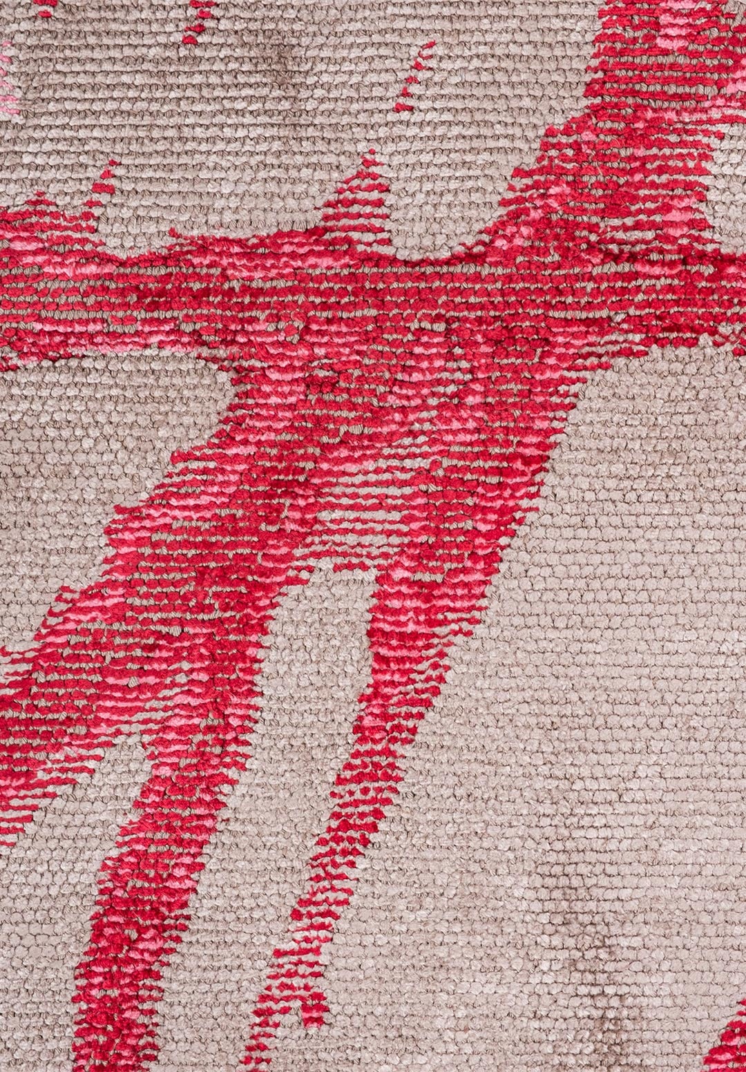 CRACK MAGENTA - PINK - GREY RUG - 5