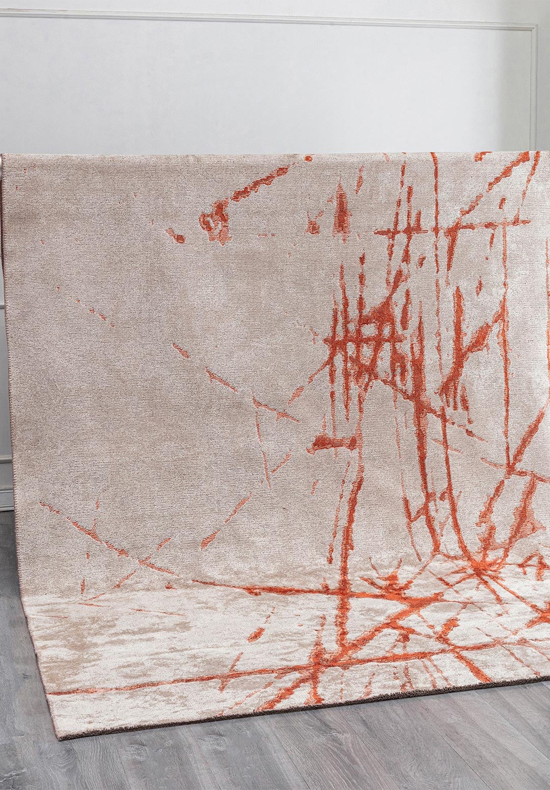 CRACK RUST - CREAM - BONE RUG - 4