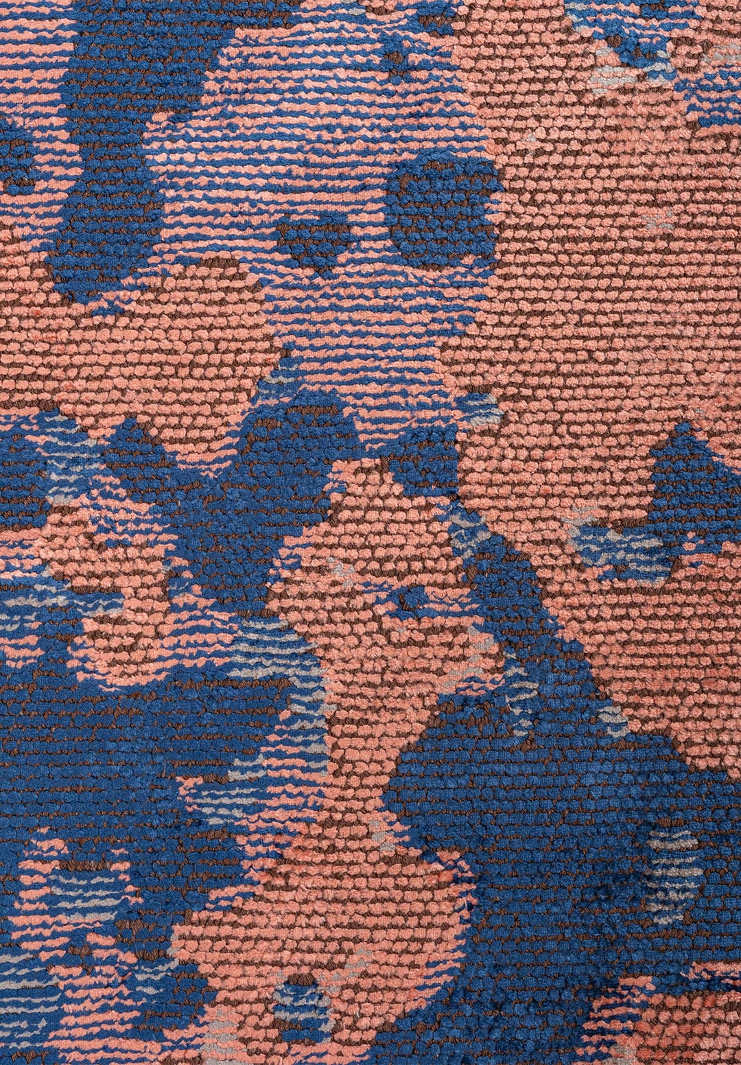 FLASH NAVY BLUE - GREY - LIGHT CORAL RUG - 5