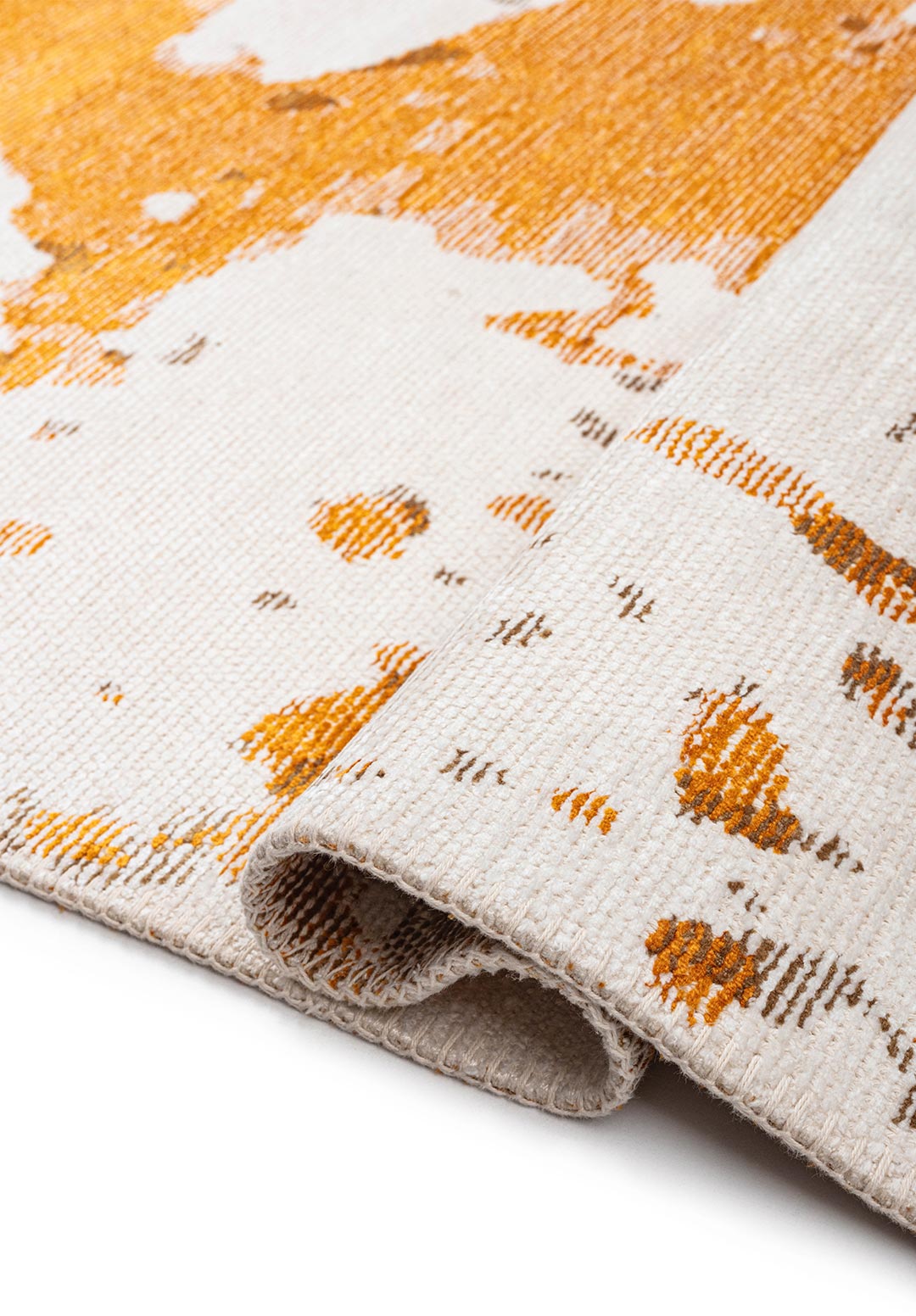 FLASH MUSTARD - LIGHT BROWN - WHITE RUG - 2