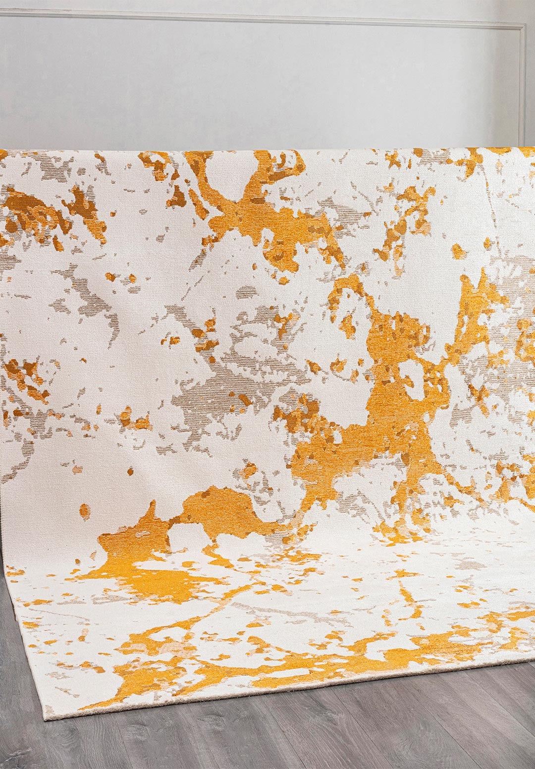 FLASH MUSTARD - LIGHT BROWN - WHITE RUG - 4