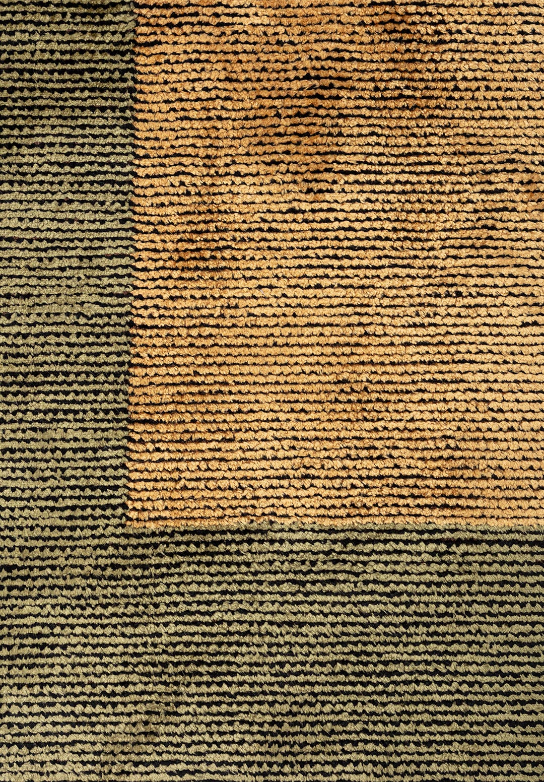 URBAN GREEN - GOLD - BLACK RUG - 5