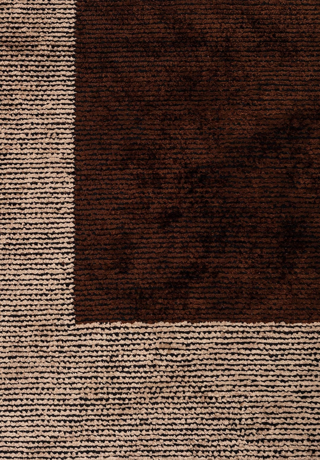 URBAN DARK BEIGE - DARK BROWN - BLACK RUG - 5
