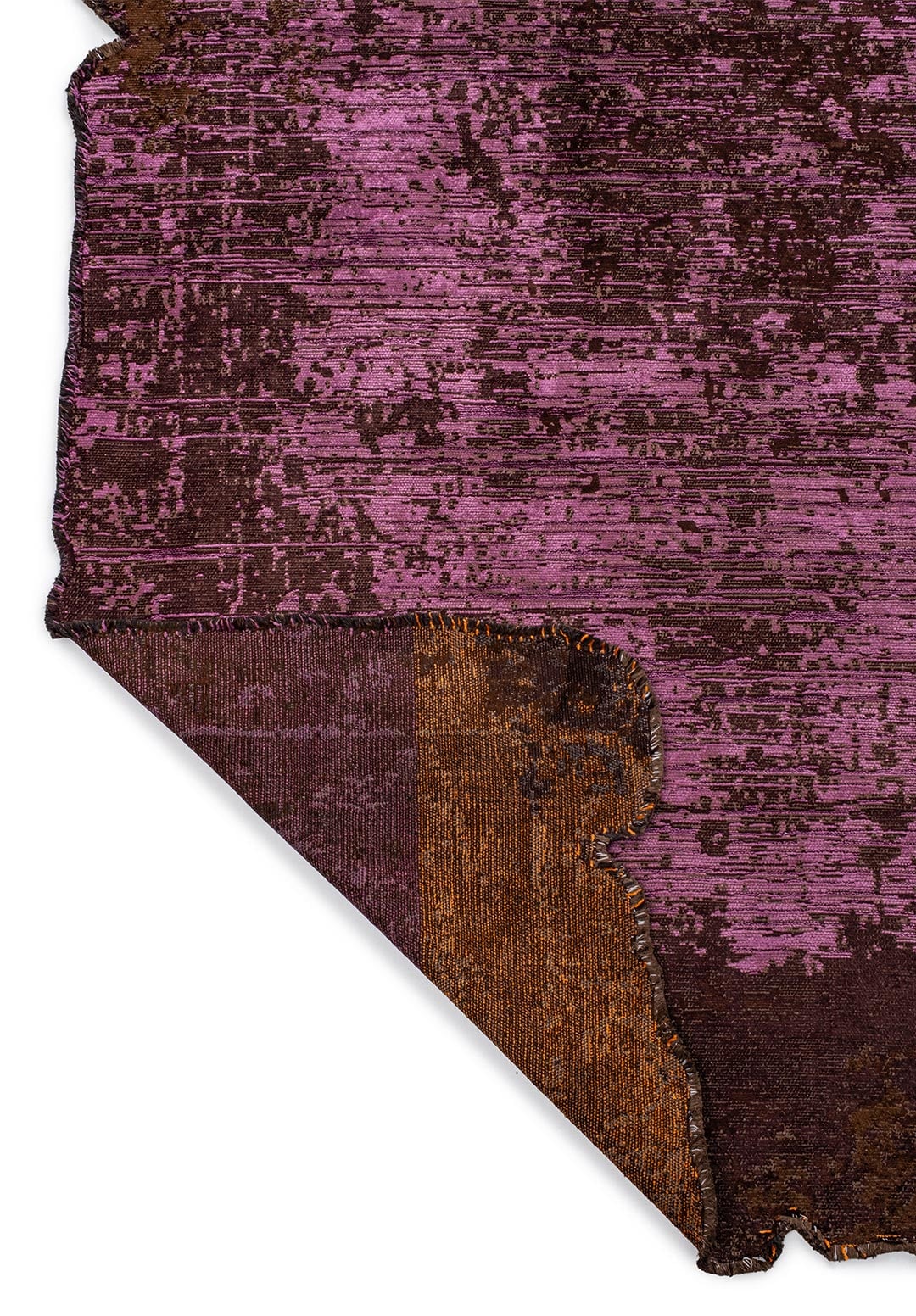 MEDALLION DARK BROWN - PINK - PURPLE - MAGENTA - CYAN - ORANGE RUG - 3