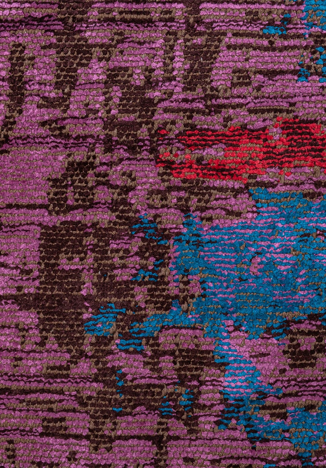 MEDALLION DARK BROWN - PINK - PURPLE - MAGENTA - CYAN - ORANGE RUG - 5