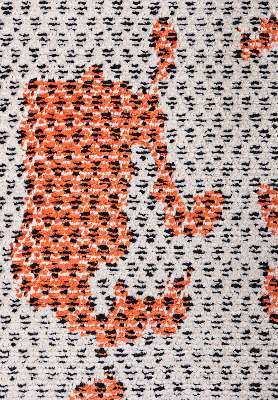 VERONA PEACH - BLACK - ECRU RUG - 5