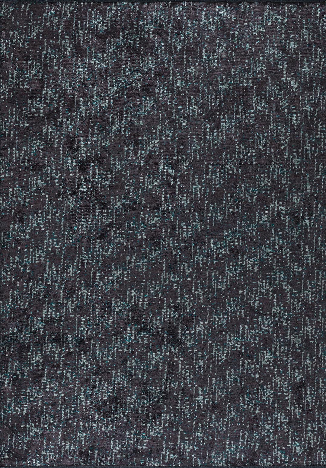SOLSTICE CHARCOAL - DARK TURQUOISE - RIVER GREEN RUG - 1