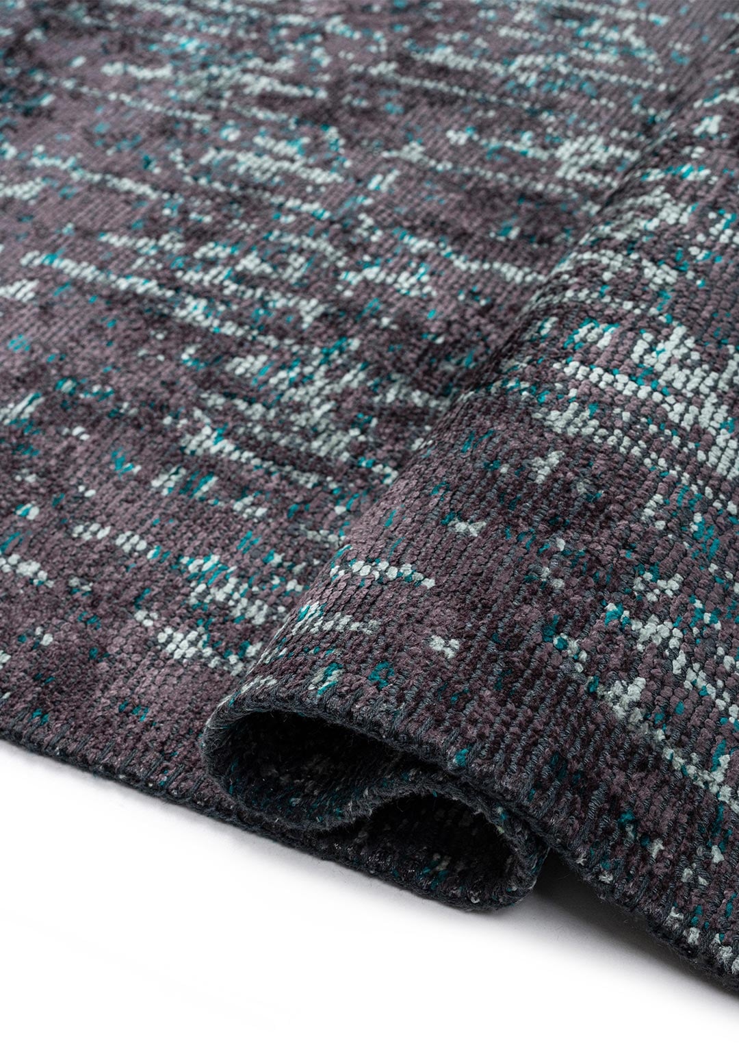 SOLSTICE CHARCOAL - DARK TURQUOISE - RIVER GREEN RUG - 2