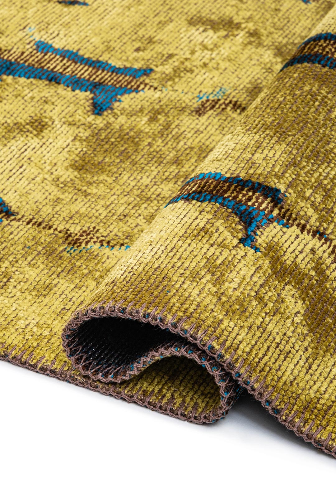 MAYA CYAN - DARK BROWN - KIWI RUG - 2