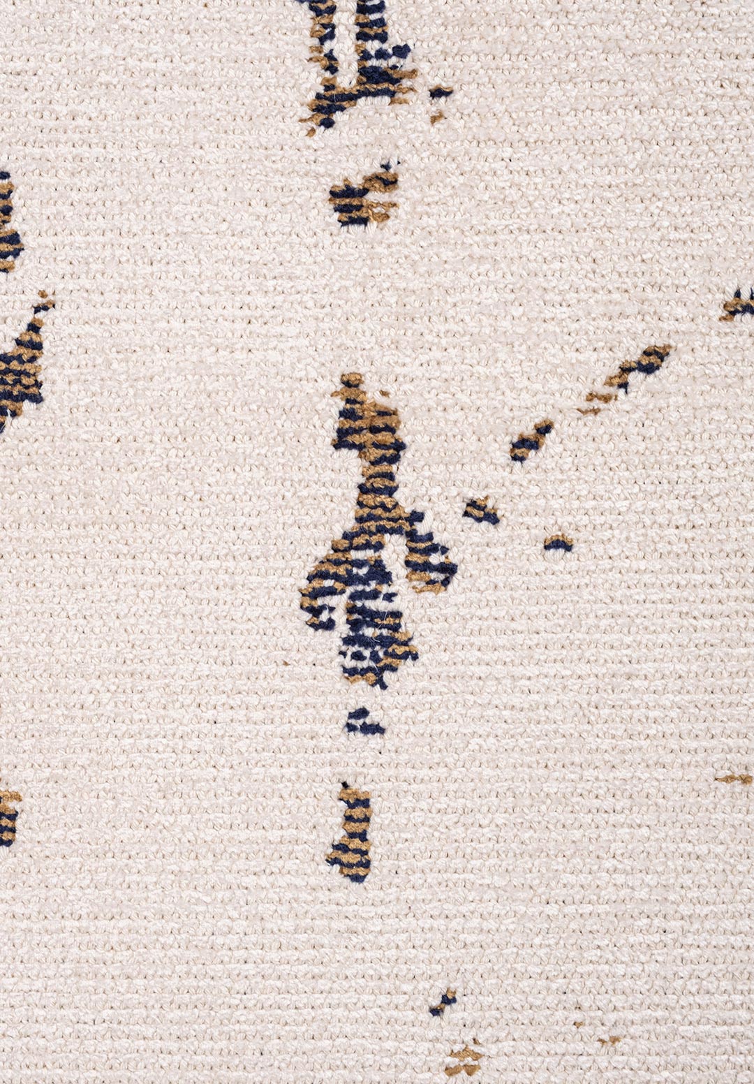 SCATTER DARK NAVY - LIGHT BROWN - ECRU RUG - 5