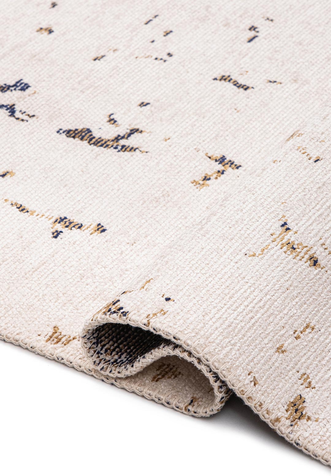 SCATTER DARK NAVY - LIGHT BROWN - ECRU RUG - 2