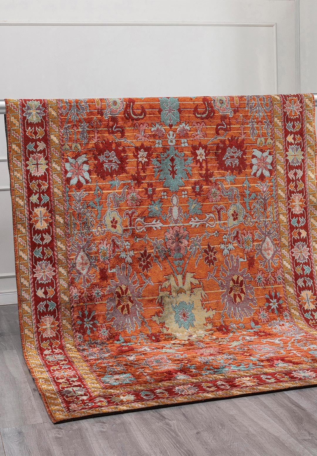 SPLENDOR BONE - MUSTARD - RED - TURQUOISE RUG - 4