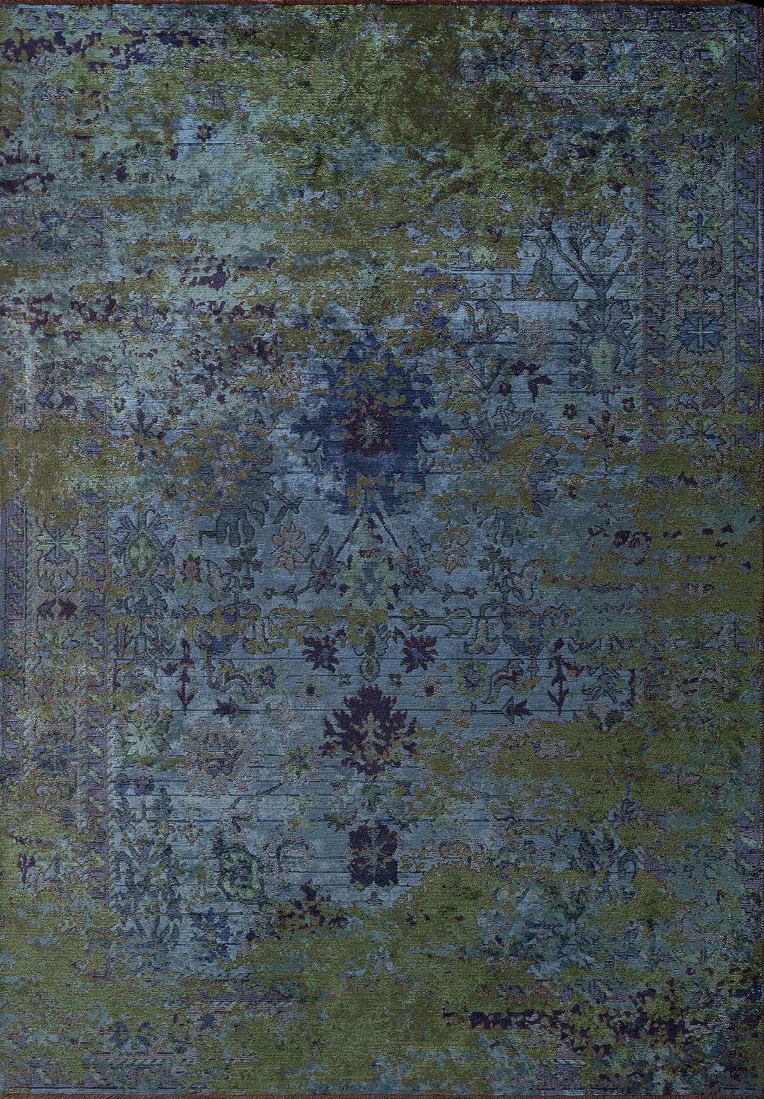 SPLENDOR ERA FOREST GREEN - NAVY BLUE - PETROL - DARK NAVY RUG