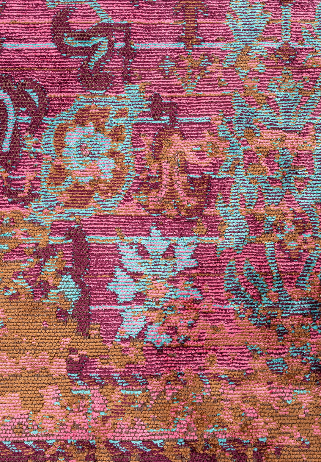 SPLENDOR ERA CACAO - PINK - DARK DAMSON - TURQUOISE RUG - 5