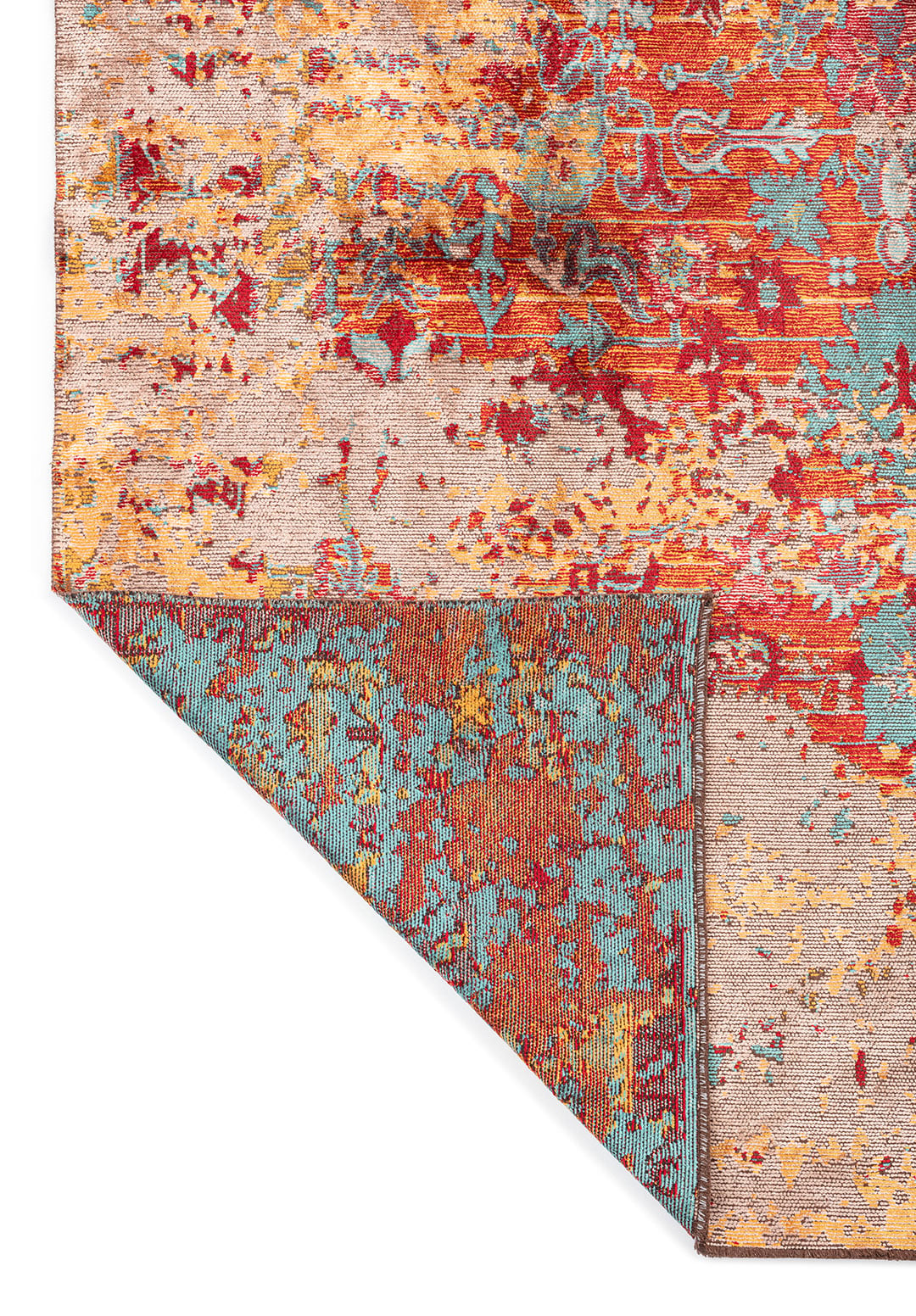 SPLENDOR ERA BONE - MUSTARD - RED - TURQUOISE RUG - 3