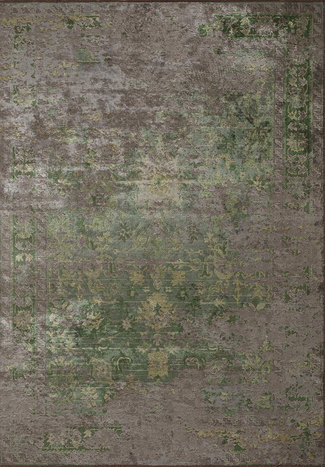 SPLENDOR ERA KHAKI - ANTHRACITE - FOREST GREEN - GREEN RUG