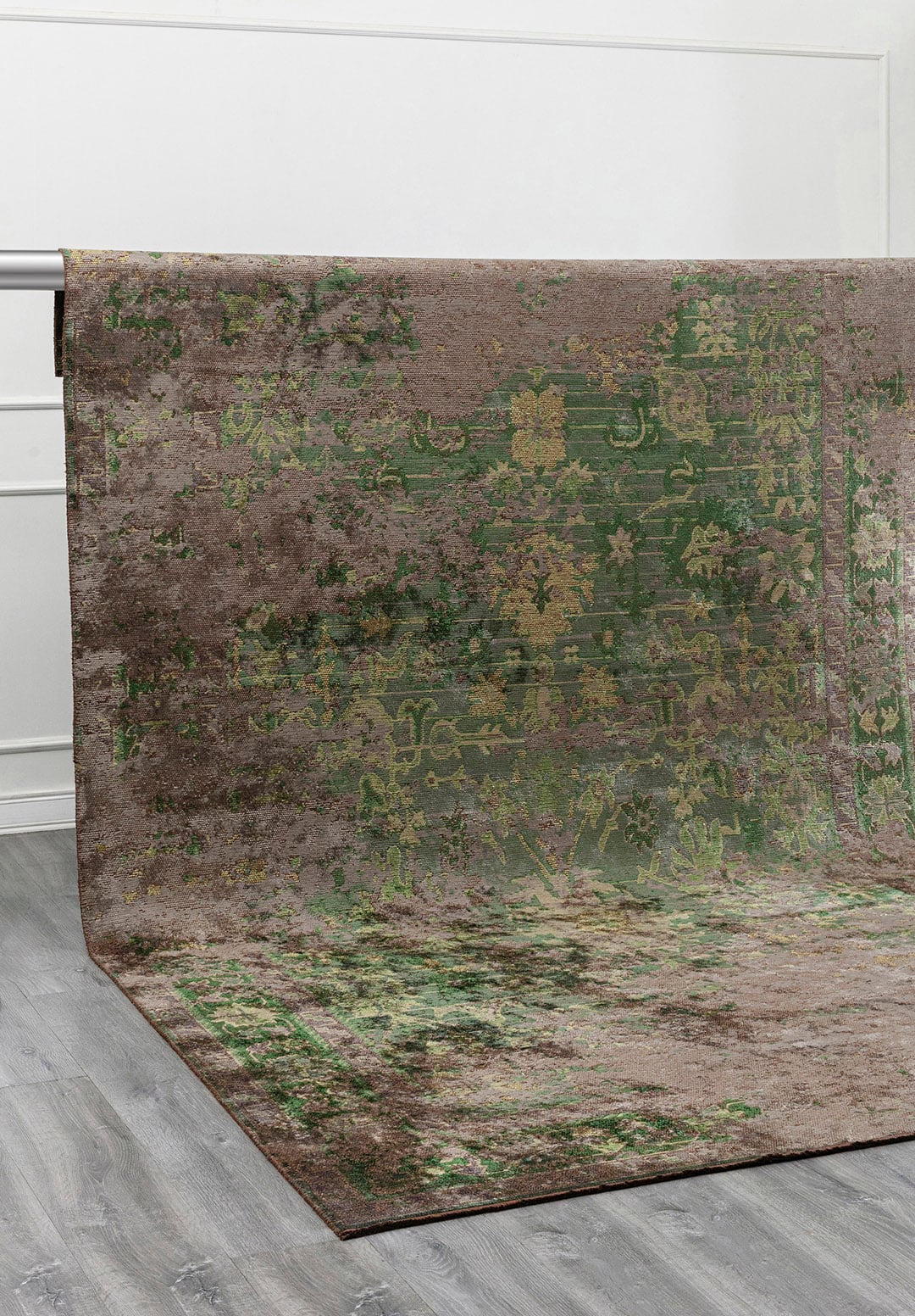 SPLENDOR ERA KHAKI - ANTHRACITE - FOREST GREEN - GREEN RUG - 4