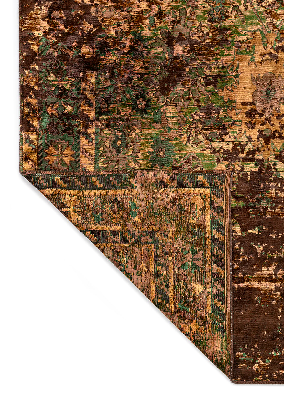 SPLENDOR ERA DARK BROWN - MUSTARD - FOREST GREEN - CACAO RUG - 3
