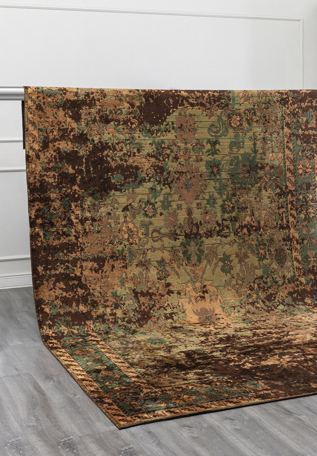 SPLENDOR ERA DARK BROWN - MUSTARD - FOREST GREEN - CACAO RUG - 4