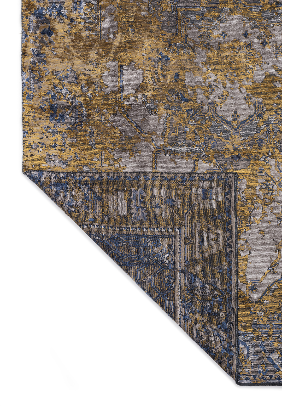 MONARCH ERA MUSTARD - DARK GREY - LIGHT GREY - NAVY BLUE RUG - 3