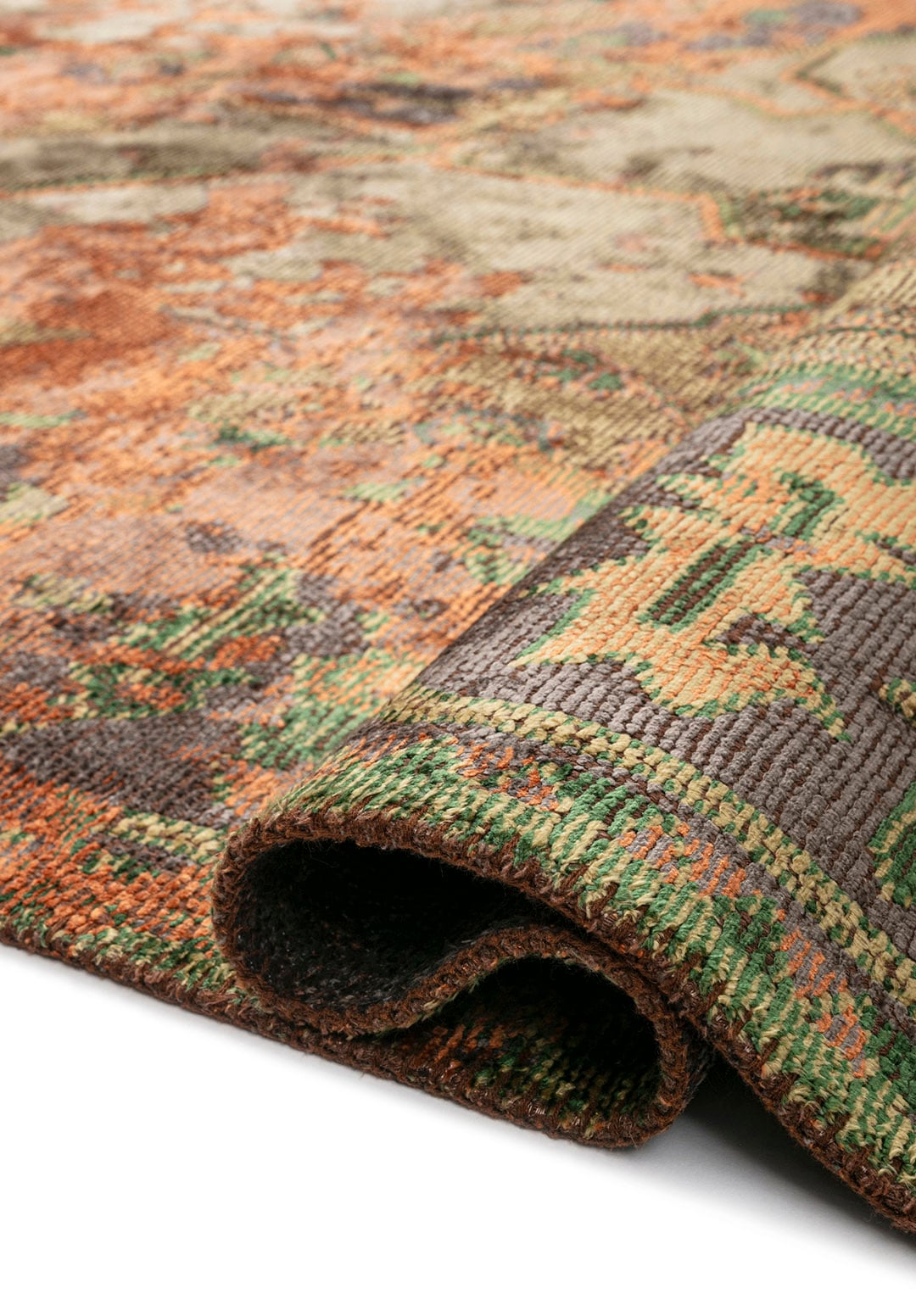 MONARCH ERA TERRA - ANTHRACITE - OLIVE GREEN - FOREST GREEN RUG - 2