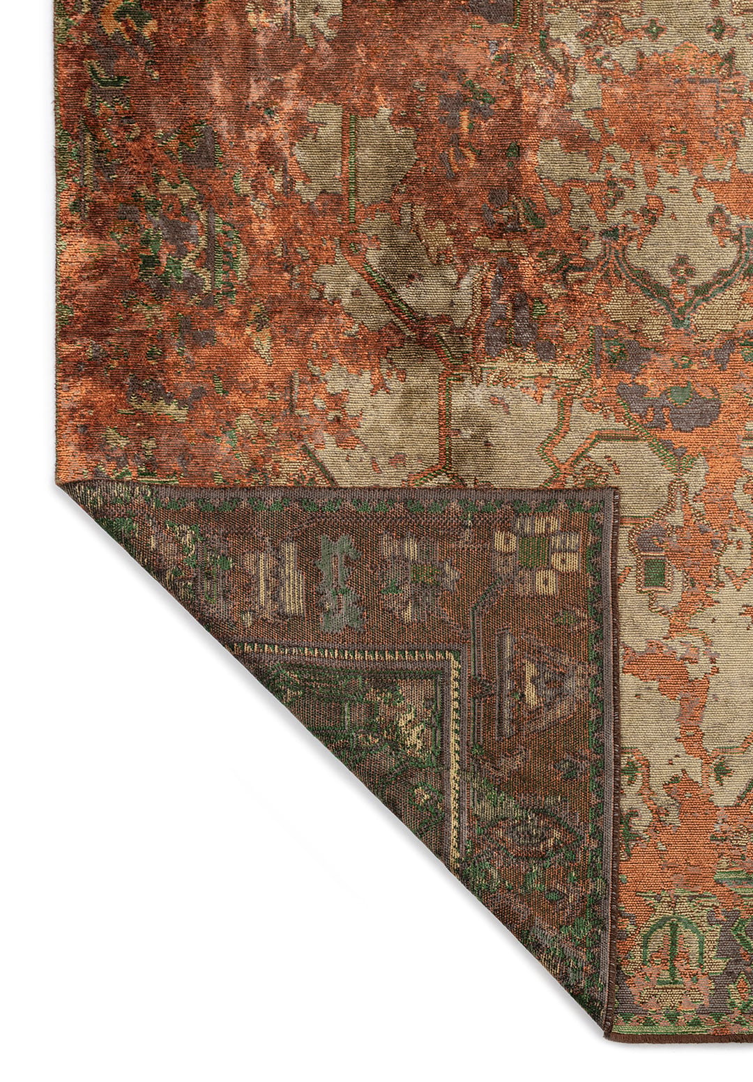 MONARCH ERA TERRA - ANTHRACITE - OLIVE GREEN - FOREST GREEN RUG - 3