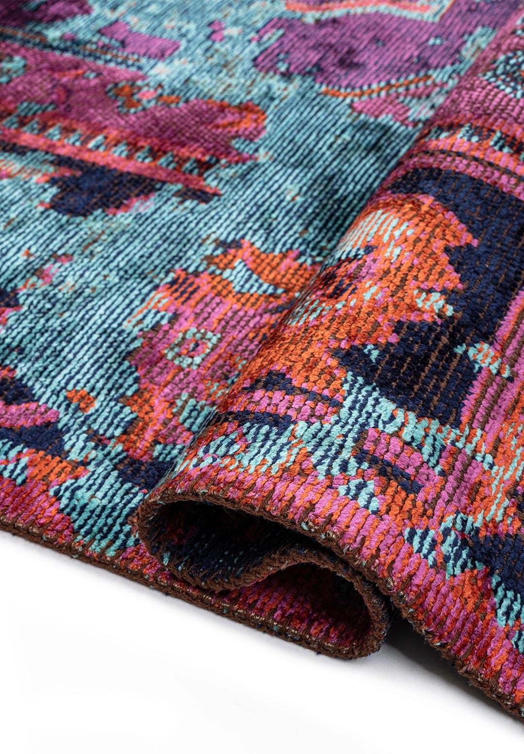 MONARCH ERA TURQUOISE - DARK NAVY - PURPLE - RUST RUG - 2
