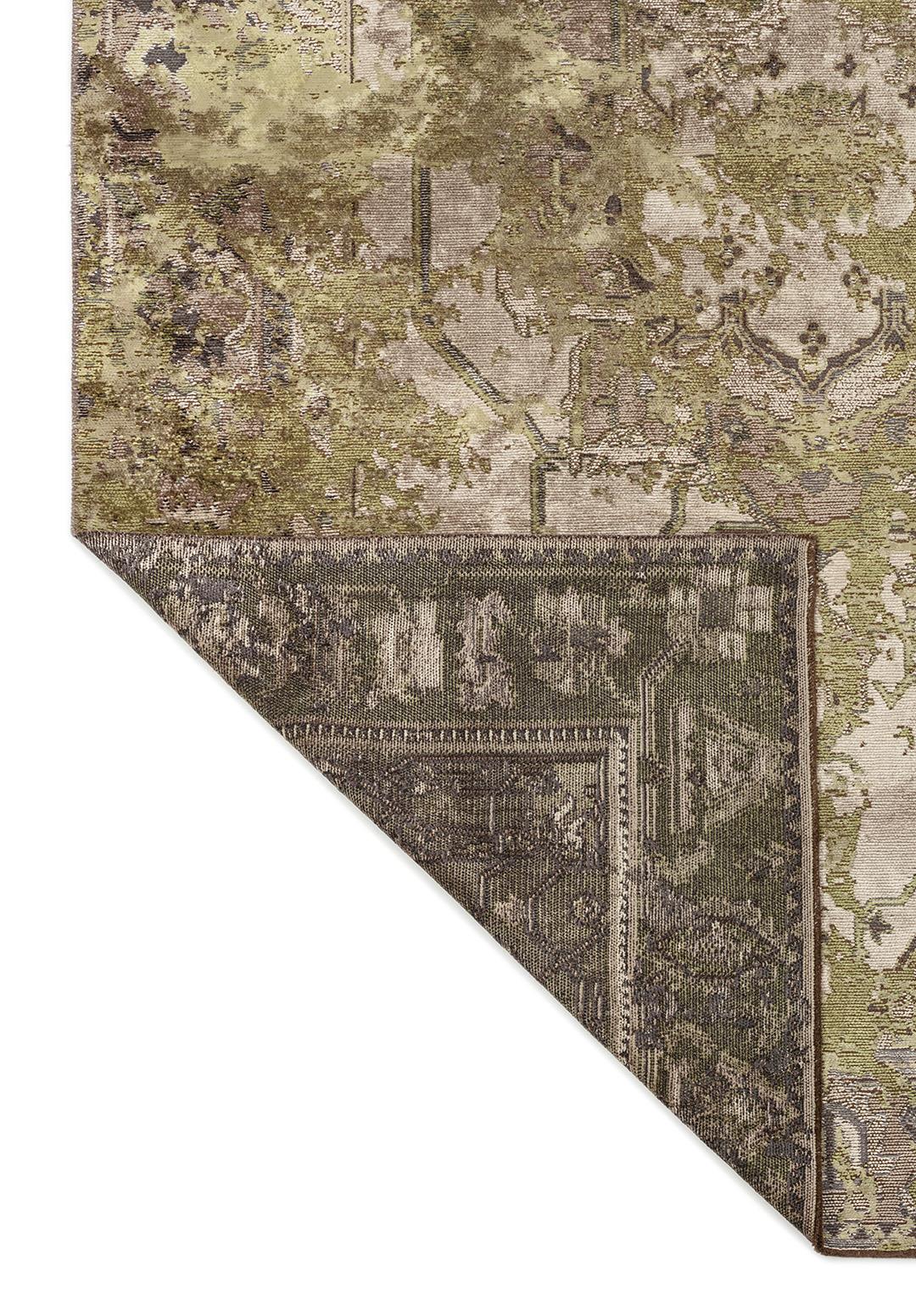 MONARCH ERA GREEN - DARK GREY - LIGHT GREY - CHARCOAL RUG - 3