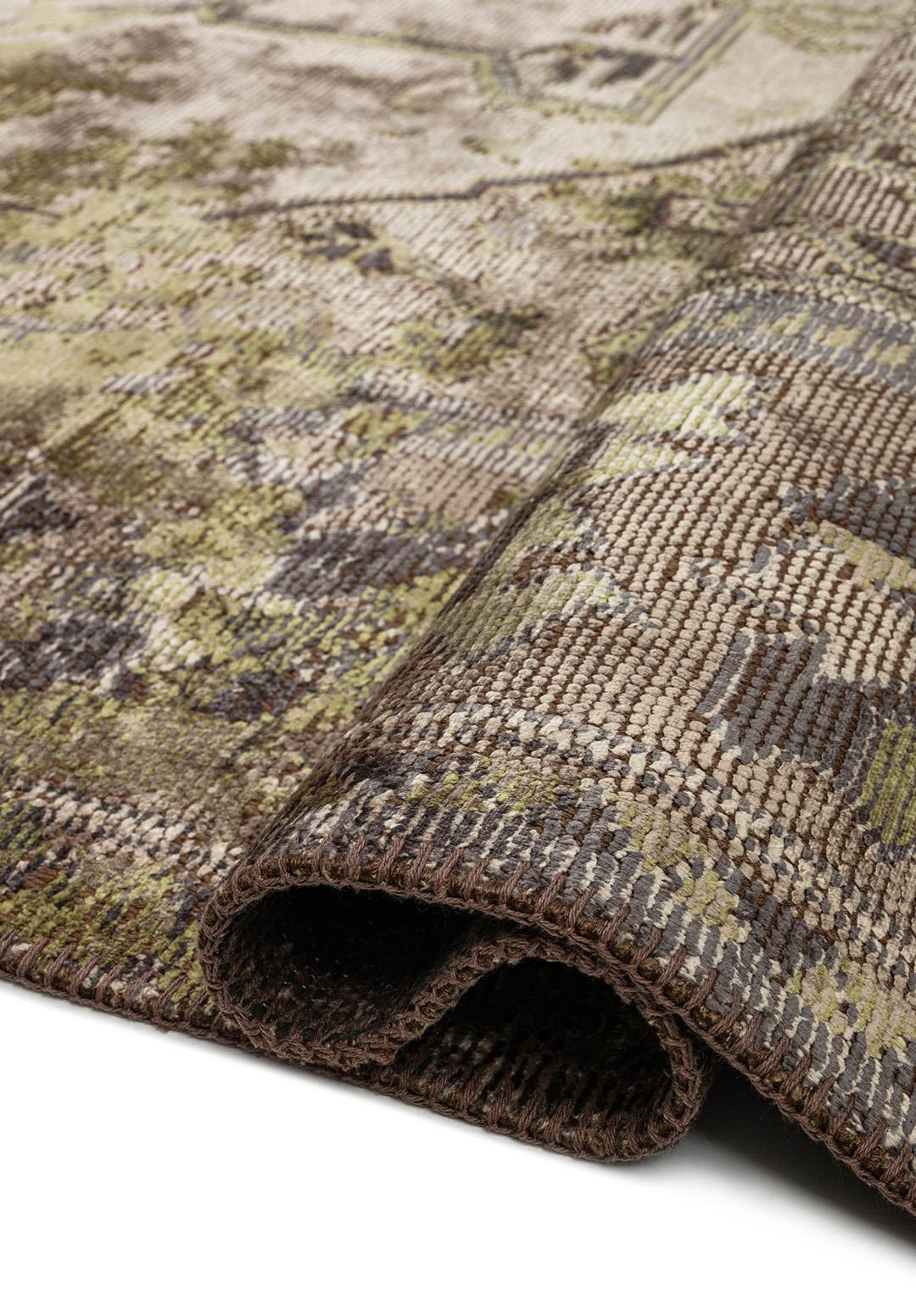 MONARCH ERA GREEN - DARK GREY - LIGHT GREY - CHARCOAL RUG - 2