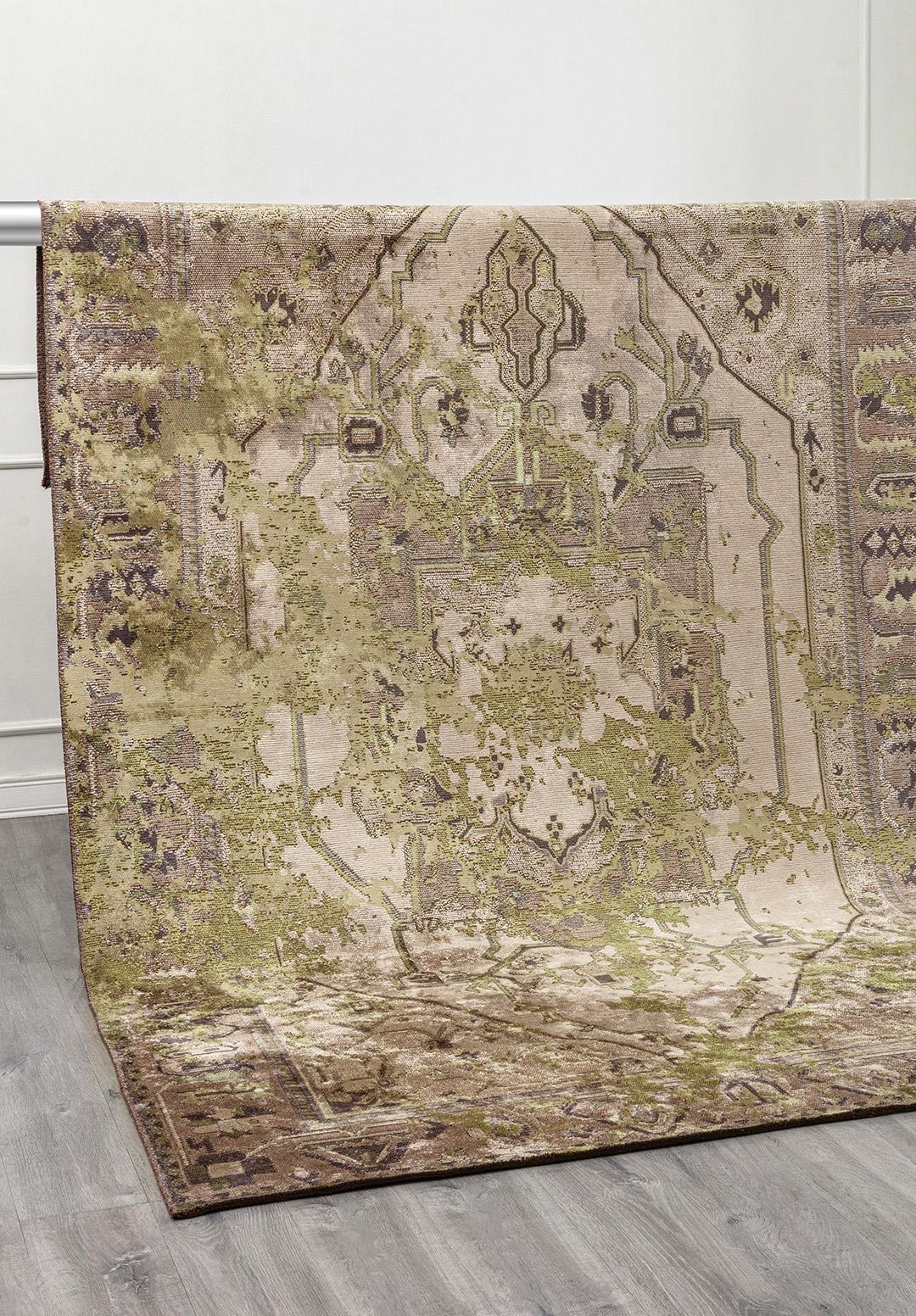 MONARCH ERA GREEN - DARK GREY - LIGHT GREY - CHARCOAL RUG - 4