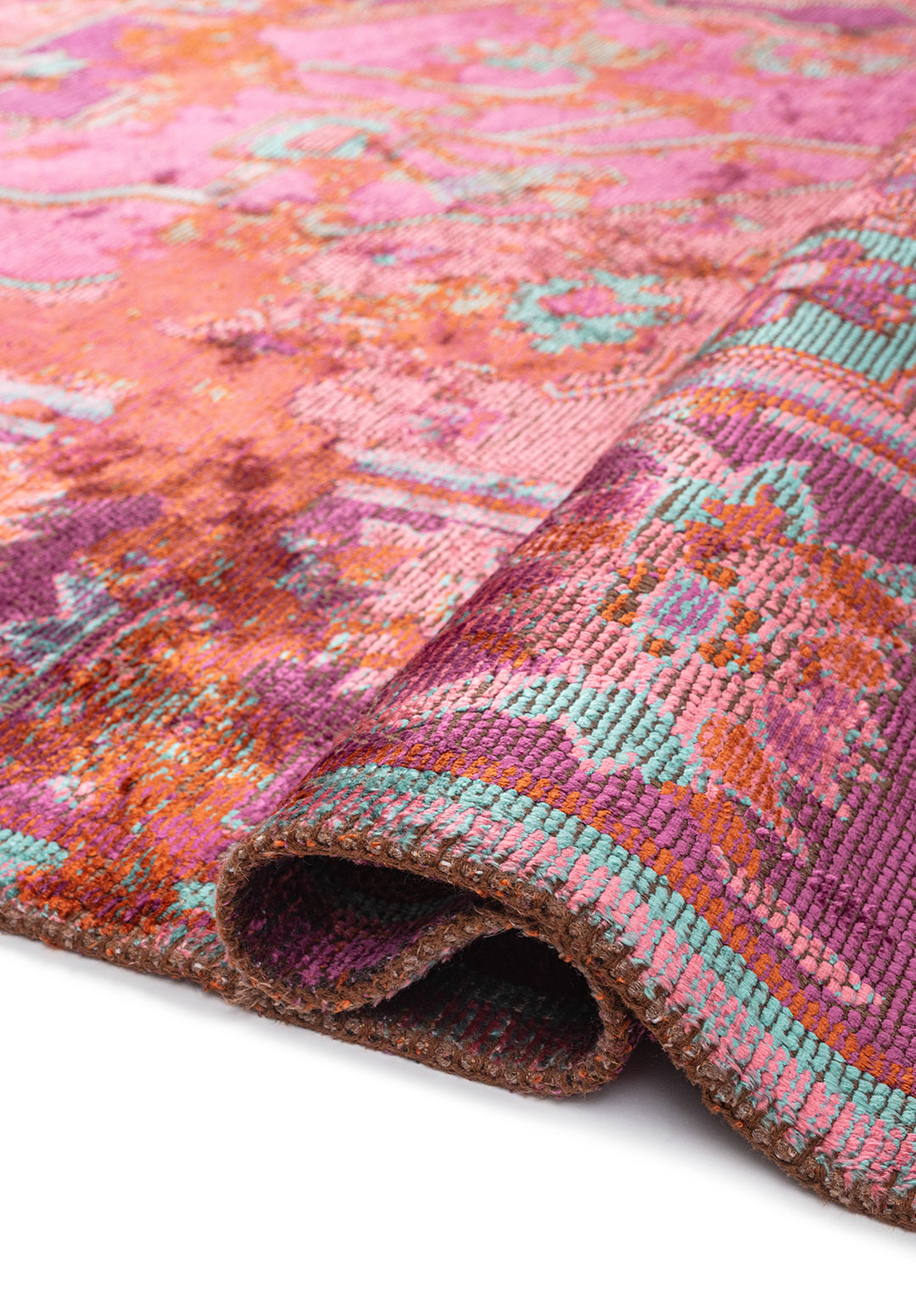 MONARCH ERA RUST - PURPLE - PINK - TURQUOISE RUG - 2