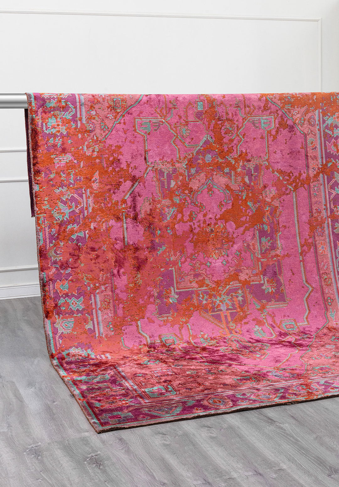 MONARCH ERA RUST - PURPLE - PINK - TURQUOISE RUG - 4