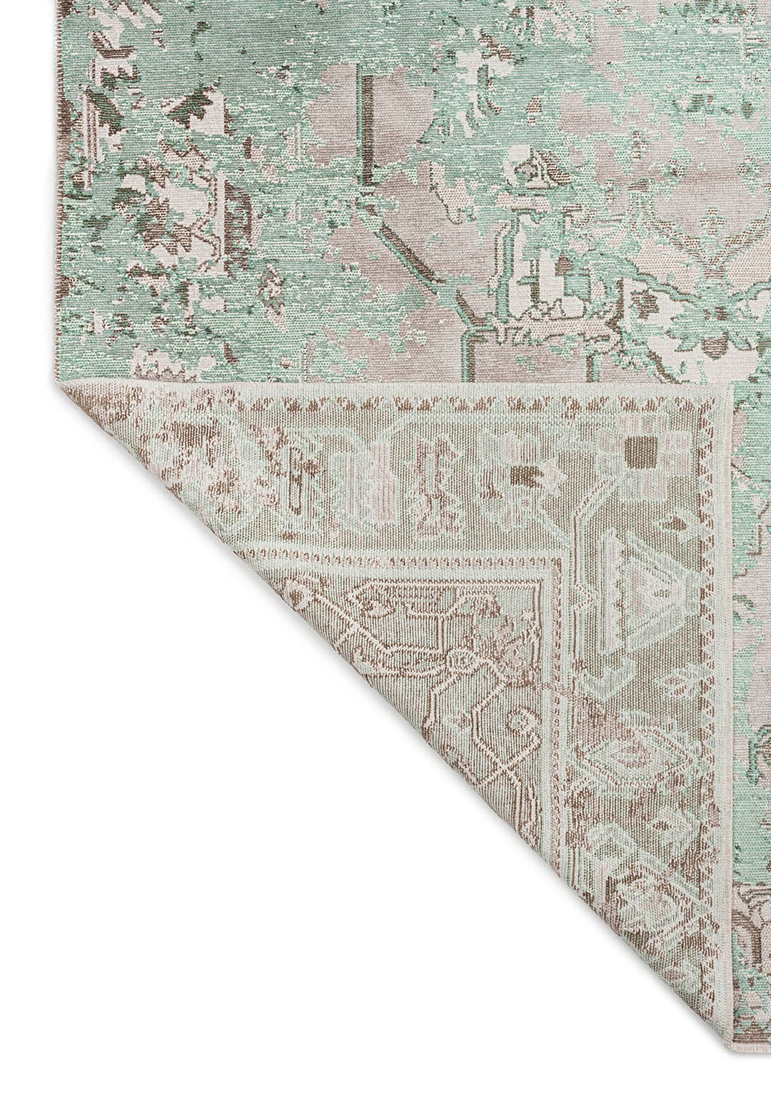 MONARCH ERA RIVER GREEN - ECRU - STONE - MINK RUG - 3