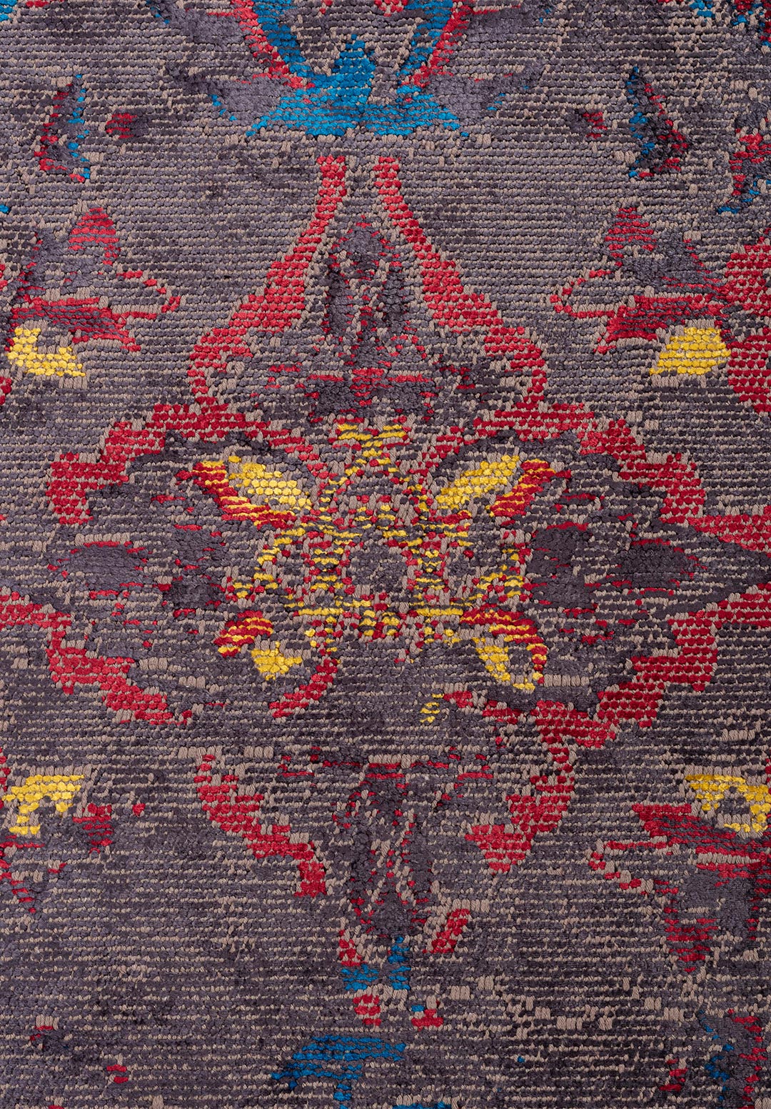 FORTRESS ERA CHARCOAL - CYAN - RED - CHARCOAL - ORANGE - YELLOW RUG - 5