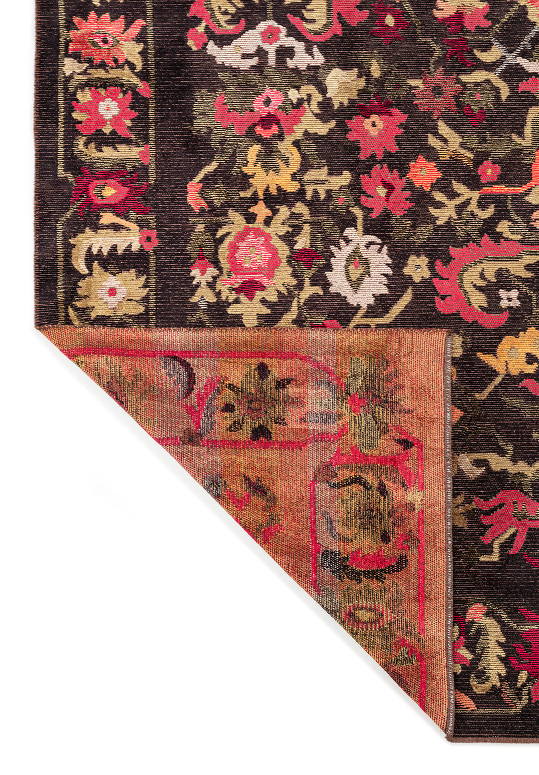 MAJESTY LIGHT CORAL - GREEN - MAGENTA - BLACK - MUSTARD - ICE BLUE RUG - 3