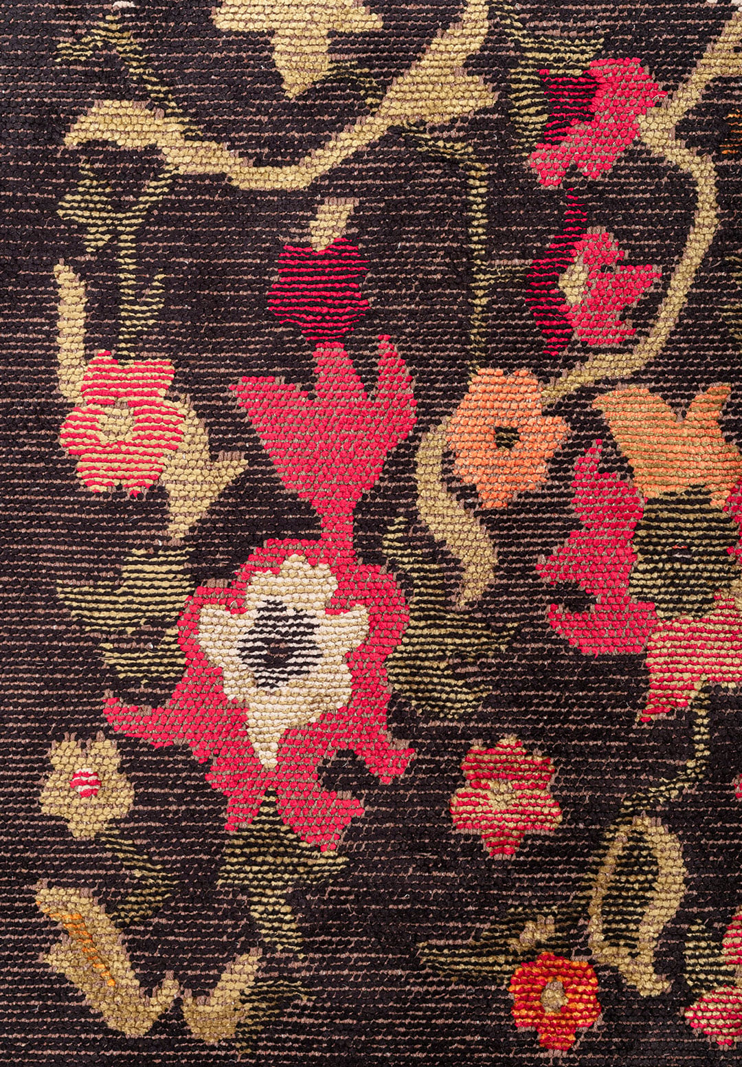 MAJESTY LIGHT CORAL - GREEN - MAGENTA - BLACK - MUSTARD - ICE BLUE RUG - 5