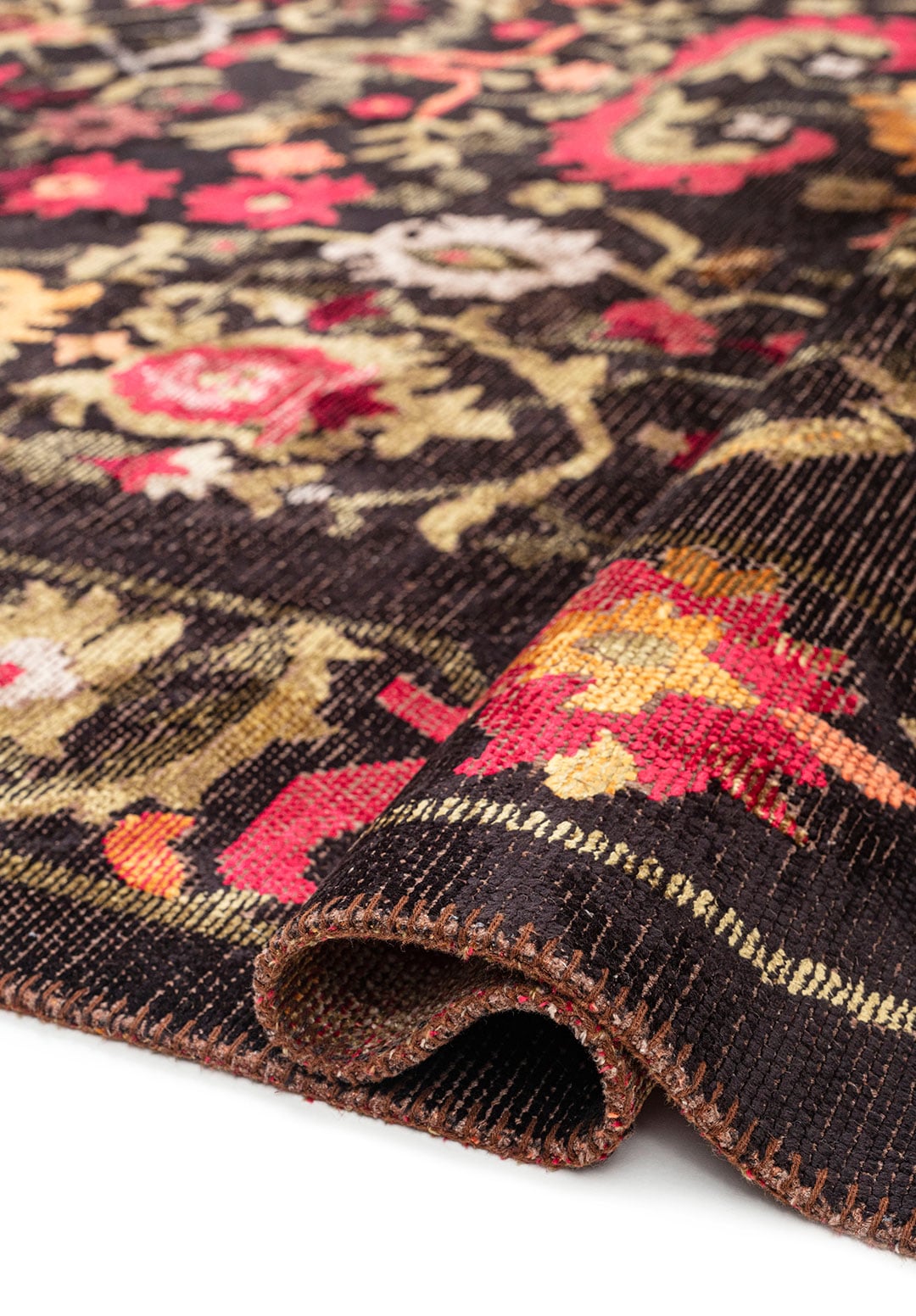 MAJESTY LIGHT CORAL - GREEN - MAGENTA - BLACK - MUSTARD - ICE BLUE RUG - 2