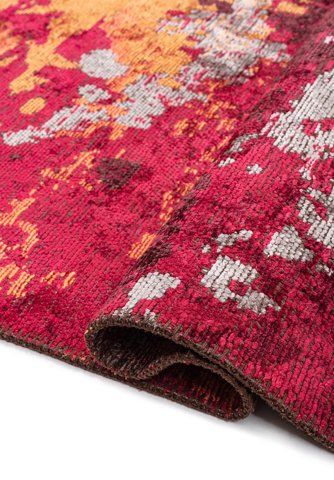 QUASAR ORANGE - GREY - MAGENTA - CHERRY RUG - 2