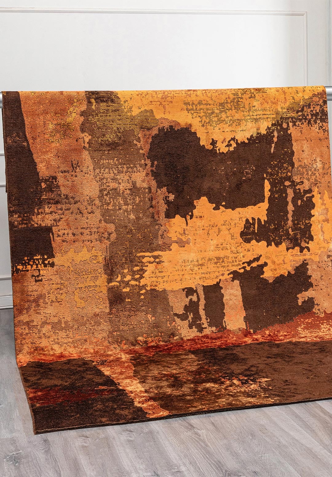 LUSH TERRA - CACAO - RUST - DARK BROWN - ORANGE - MUSTARD RUG - 4