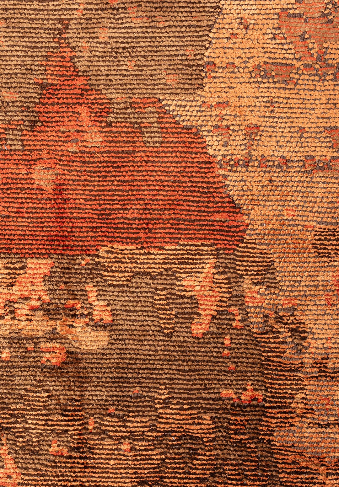 LUSH TERRA - CACAO - RUST - DARK BROWN - ORANGE - MUSTARD RUG - 5