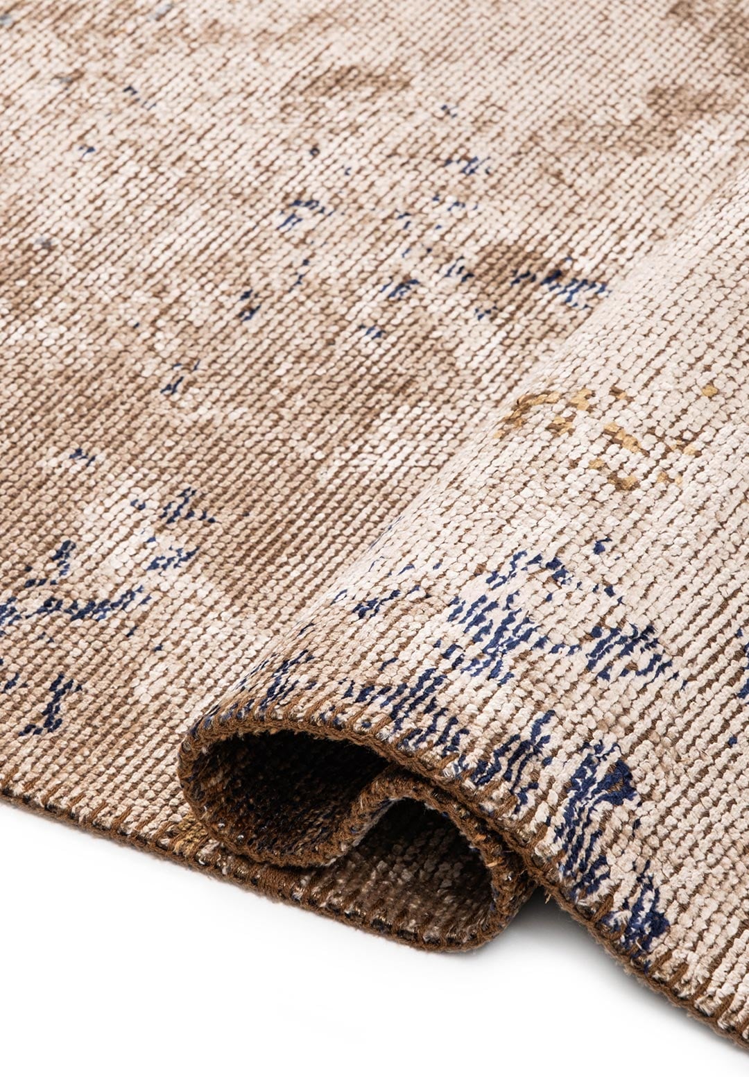FROST CREAM - LIGHT BROWN - CACAO - DARK NAVY - BLUE RUG - 2