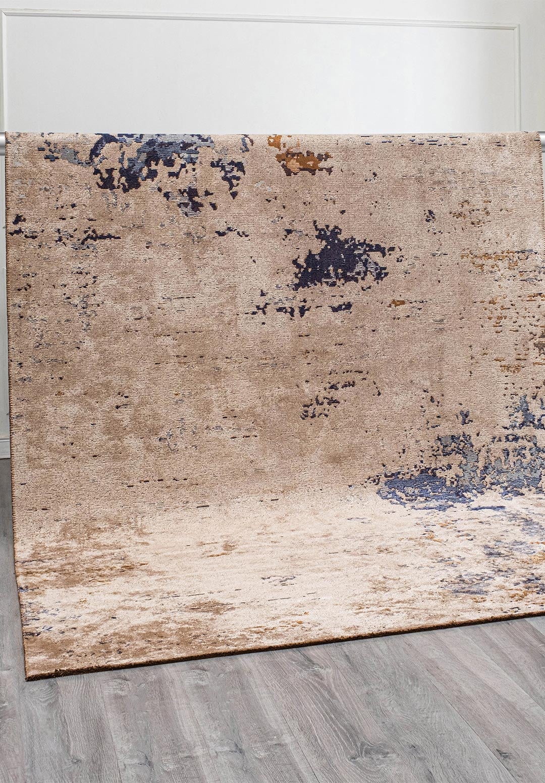 FROST CREAM - LIGHT BROWN - CACAO - DARK NAVY - BLUE RUG - 4