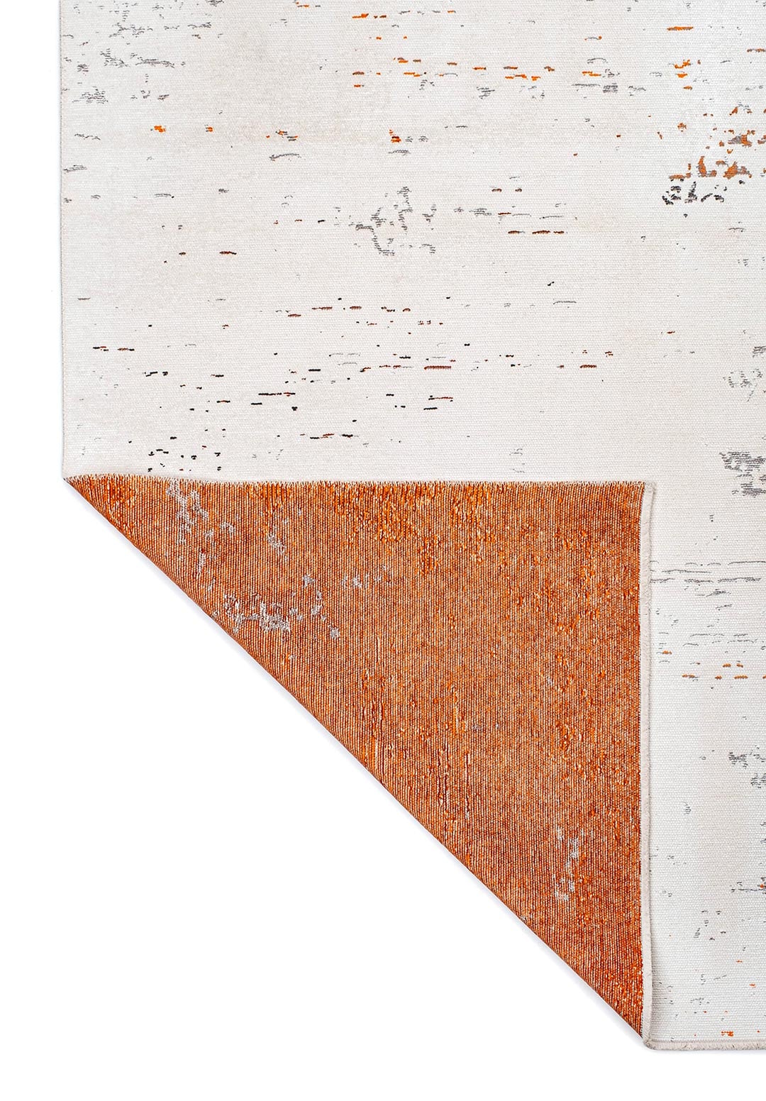 FROST WHITE - ORANGE - RUST - GREY - CHARCOAL RUG - 3