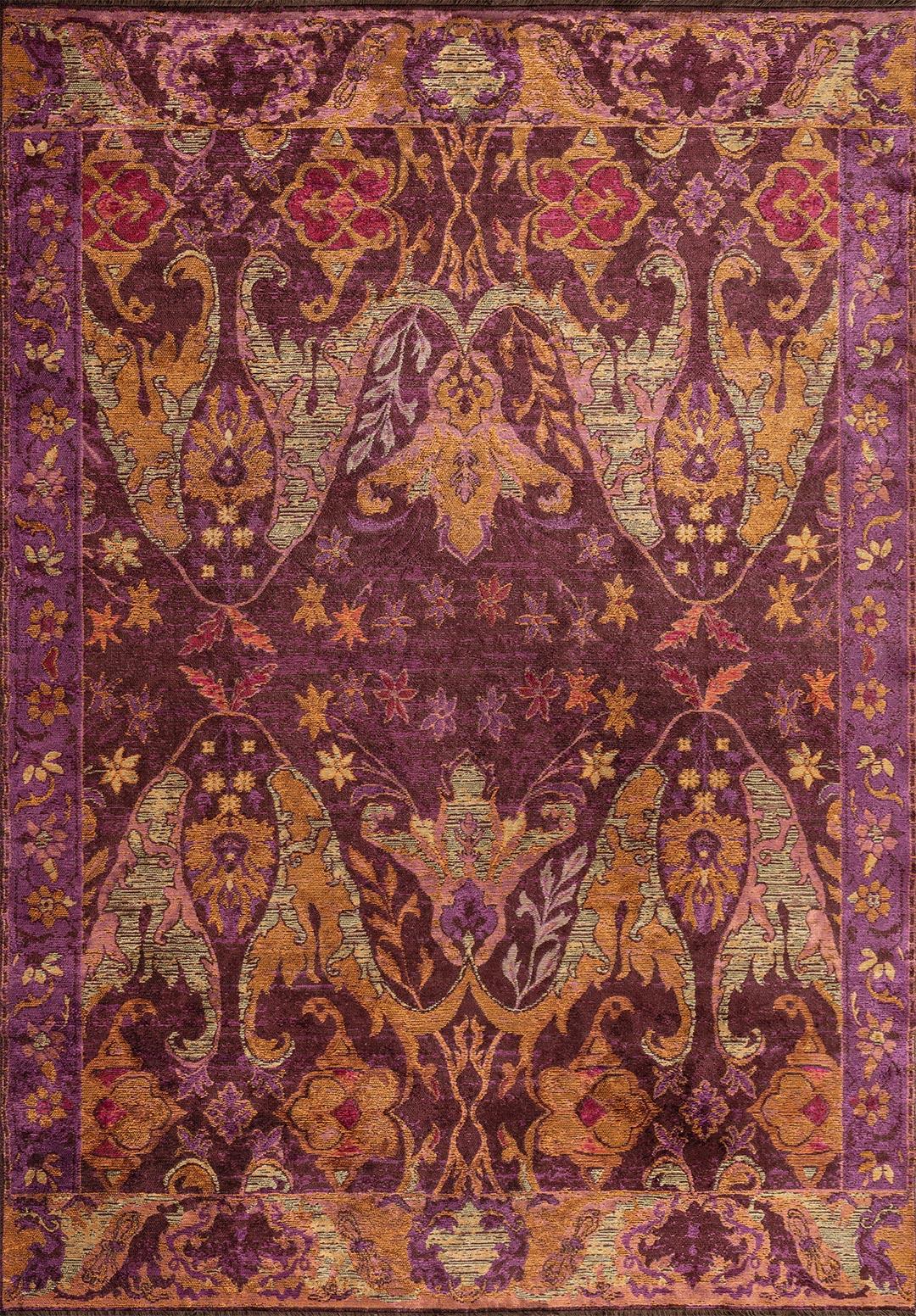 BARON ORANGE - PURPLE - OLIVE GREEN - CHERRY - MACENTA RUG - 1