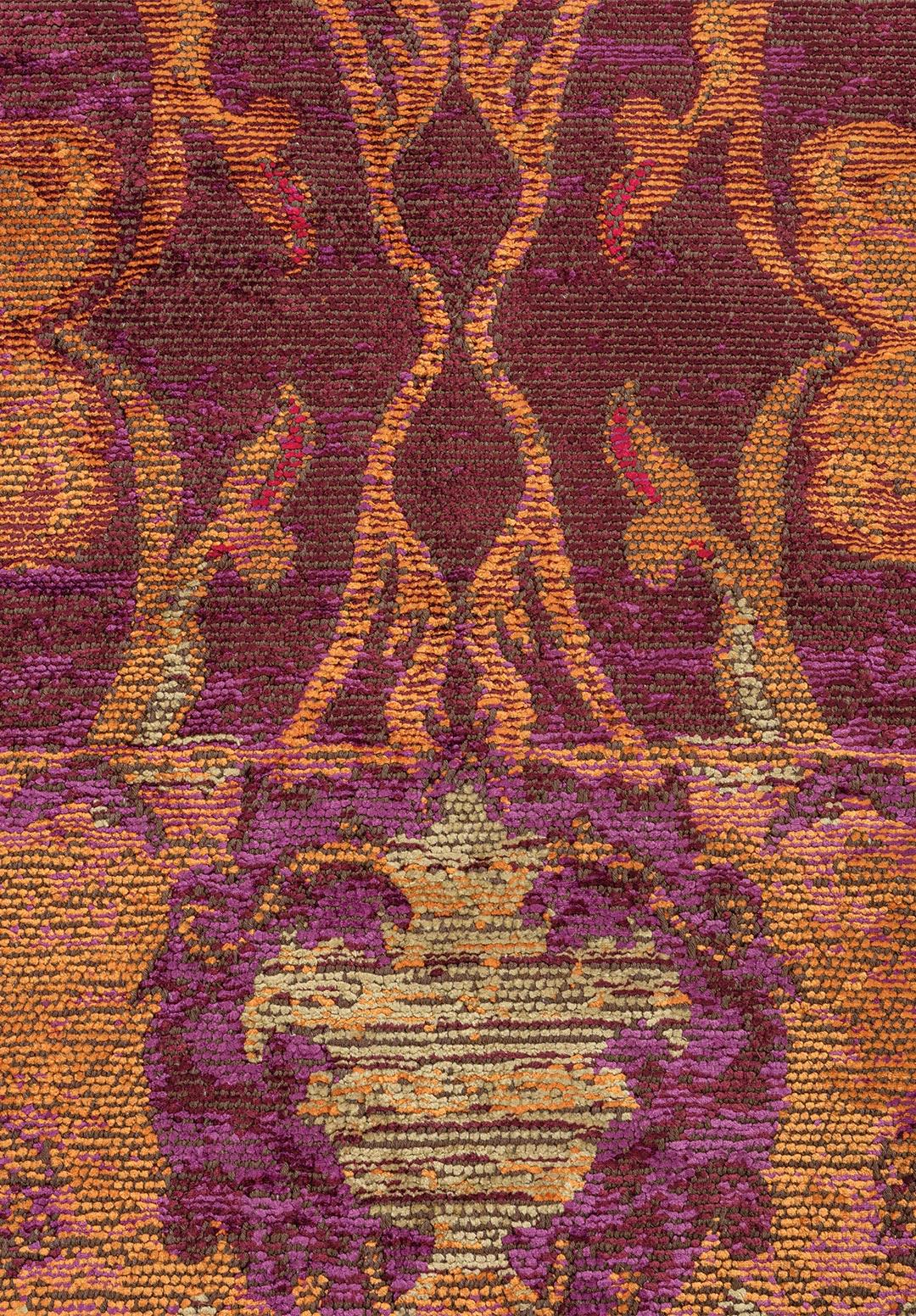 BARON ORANGE - PURPLE - OLIVE GREEN - CHERRY - MACENTA RUG - 5