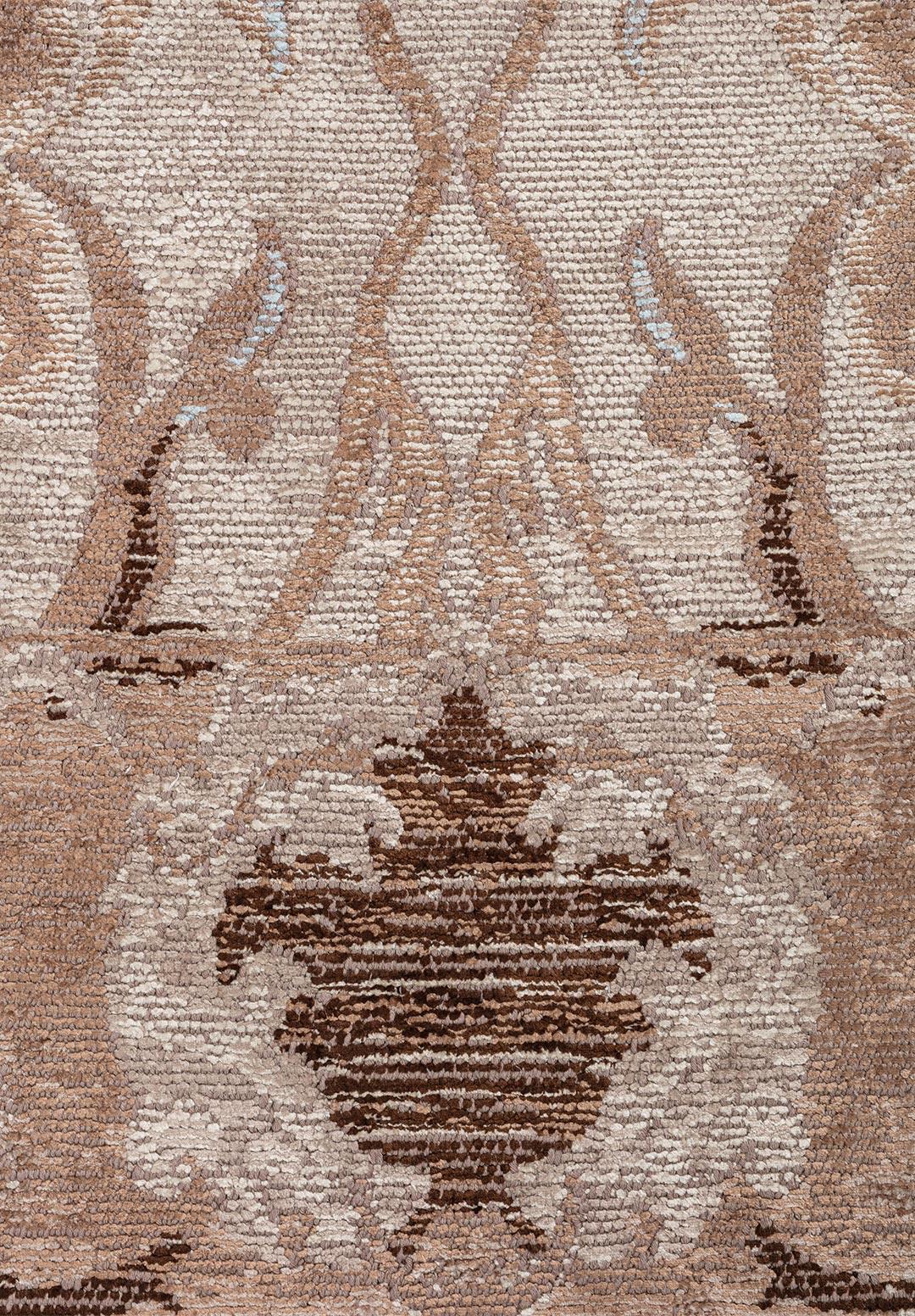 BARON MOCHA - NOUGAT - DARK BROWN - CREAM - ICE BLUE RUG - 5