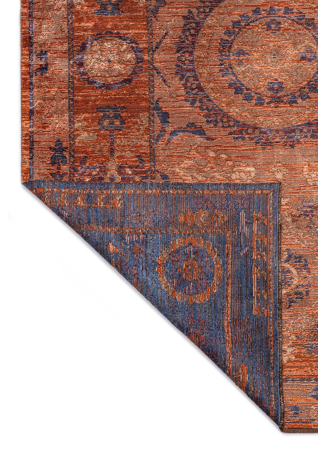 PALACE DARK BEIGE - NAVY BLUE - LIGHT CORAL - RUST RUG - 3